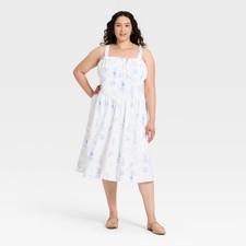 Women Plus Midi A Line Dresses - Ava & Viv