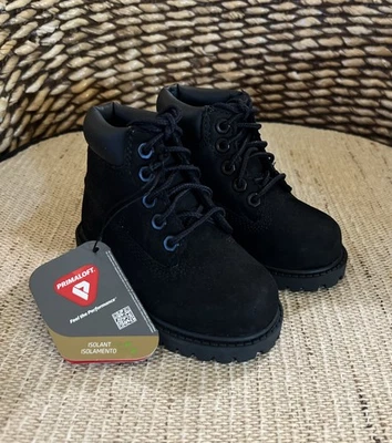 Timberland Toddlers Primaloft Boots Black Leather Size 5 footwear - Image 1 of 4