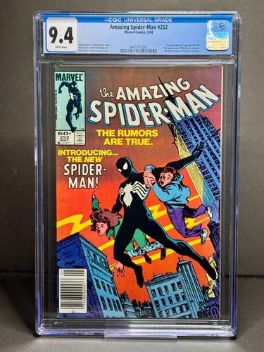 CGC 9.4 Amazing Spider-Man 252 5/1984 Newsstand Marvel 1st Appearance Black Suit