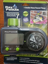 Ray Padula 1-Zone Programmable Electronic Sprinkler Timer for Yard Garden Hose!