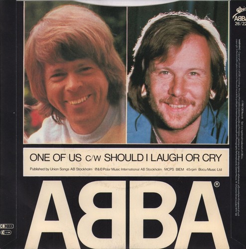 Abba One of Us 7" vinyl UK Epic 1984 Blue vinyl 7" in pic sleeve from - Picture 3 of 3