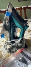 Rowenta Pro Master X-CEL 1775W Black & Teal Clothes & Garment Steam Iron DW8360