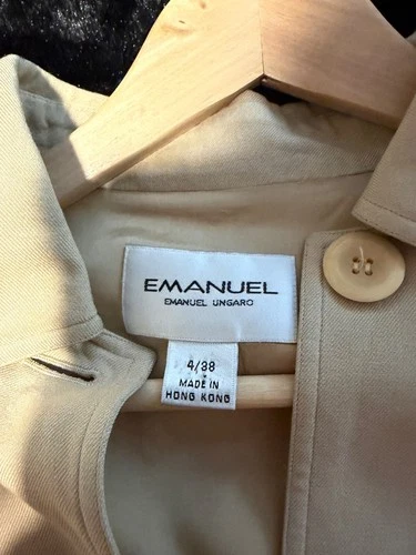 emanuel ungaro vintage Silk Jacket Short Set produced by Gruppo GFT from 1990’s - product listing photo