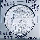 1892 S MORGAN SILVER DOLLAR HI GRADE GENUINE U.S. MINT RARE KEY COIN 7872