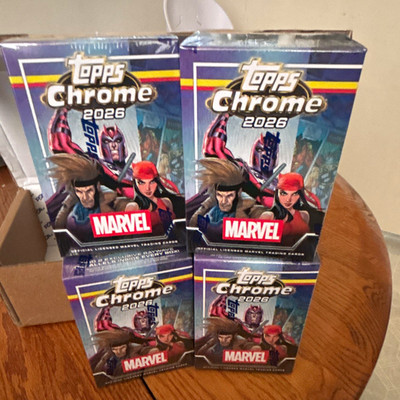 Topps Chrome 2026 Marvel Sealed Trading Card Box