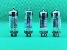 SYLVANIA 6CS7 Quad forte. Piatti neri. Top Getters a ferro di cavallo. Vita 600