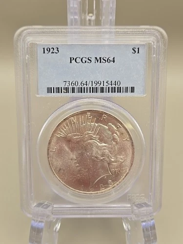 1923 Peace Silver Dollar $1 - PCGS MS64