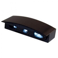 Highsider Smart Micro LED Kennzeichenbeleuchtung Schwarz Alu E-GeprüFt (1 Stck.)