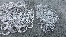 Aluminum Round Riveted Chainmail Rings Kit   Dome Rivet Armor Repair  DIY Kit 