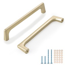 10 Pack Brushed Gold Cabinet Handles 5 Inch 128mm Kitchen Drawer Pulls