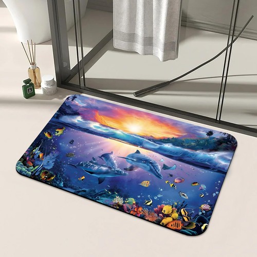 Bath Rugs for Bathroom Non Slip Bathtub Mat Absorbent Quick Dry Shower Mats - Picture 7 of 7
