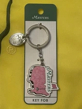 Masters golf keychain chrome map logo Pink augusta national 2025 pga new