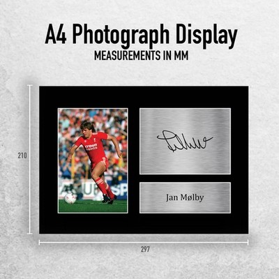 Jan Molby Signed Liverpool Pre Printed Autograph Photo Memorabilia