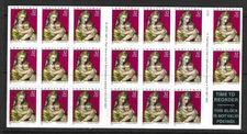 USA SC # 3244a Madonna And Child ,  Pane of 20 + Label . MNH