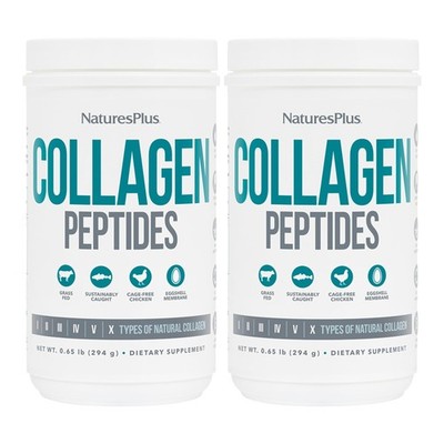 Natures Plus Collagen Peptides - 0.65 lbs Powder, Pack 10.4 Ounce (Pack of 2) 
