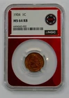 1904 - Indian Head Cent - NGC MS 64 RB