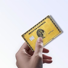 Mexican Express Gold Credit Card Sticker Debit Card Skin Cover