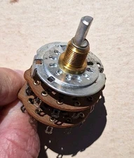 4 Pole 5 Position 4P5T Rotary Switch Two Decks 271969-N2-249 NOS Electronics
