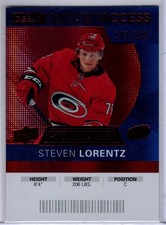 2020-21 Credentials Steven Lorentz Red Debut Ticket Access Rookie Card # 70. rookie card picture