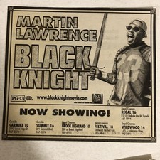Black Knight Movie Vintage Print Ad Martin Lawrence TPA9