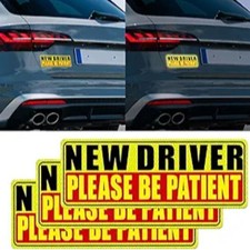 3PCS New Driver Magnet for Car, Please Be Patient Student Driver Magnet, Reusabl