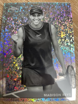 2021 Topps Chrome - Madison Keys #34 Black & White Mini-Diamond Refractor (RC)