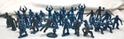 1950's Tom Corbett & Rex Mars Blue Spacemen Figures Rubber & Soft Plastic