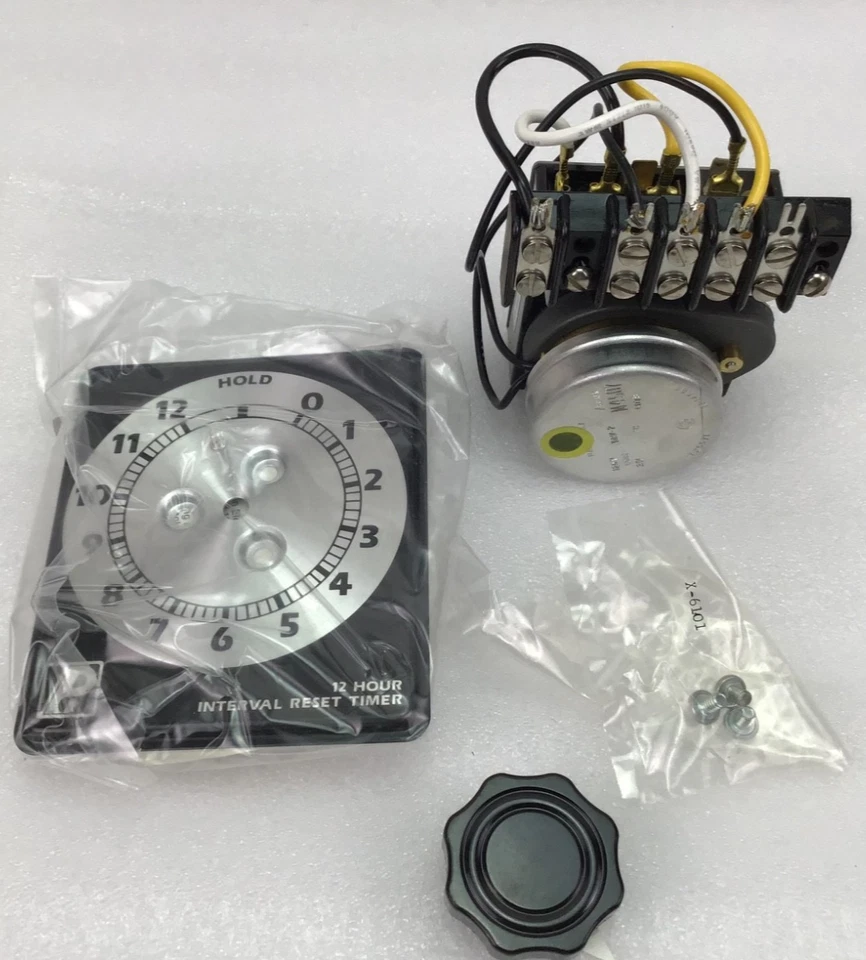 PARAGON 2609-00 INTERVAL TIMER 12 HOUR DIAL HOLD POSITION TIMING MOTOR 120V 60HZ - Image 3 of 4