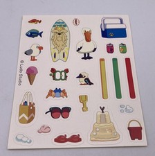 Bluey Beach House Toy Playset Replacement STICKER SHEET Stickers