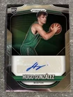 HUGO GONZALEZ 2025-26 Panini Prizm Auto Autograph Sp Rookie CELTICS