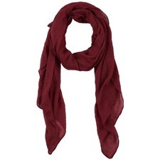 Summer Cotton Blend Crinkle Lightweight Soft Long Scarf Shawl Wrap 65x30 Inch