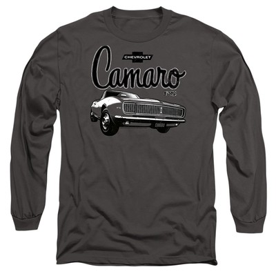 Chevrolet Script Car Long Sleeve T-Shirt S-2XL, Charcoal