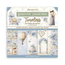 STAMPERIA 2 DIFFERENT PADS 12 X 12 PAPER - ROMANTIC COLL - TIMELESS