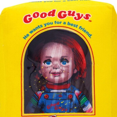 Chucky クッション Good Guys CHUCKY Doll Box Cushion CHILD'S PLAY GOOD GUYS Universal City
