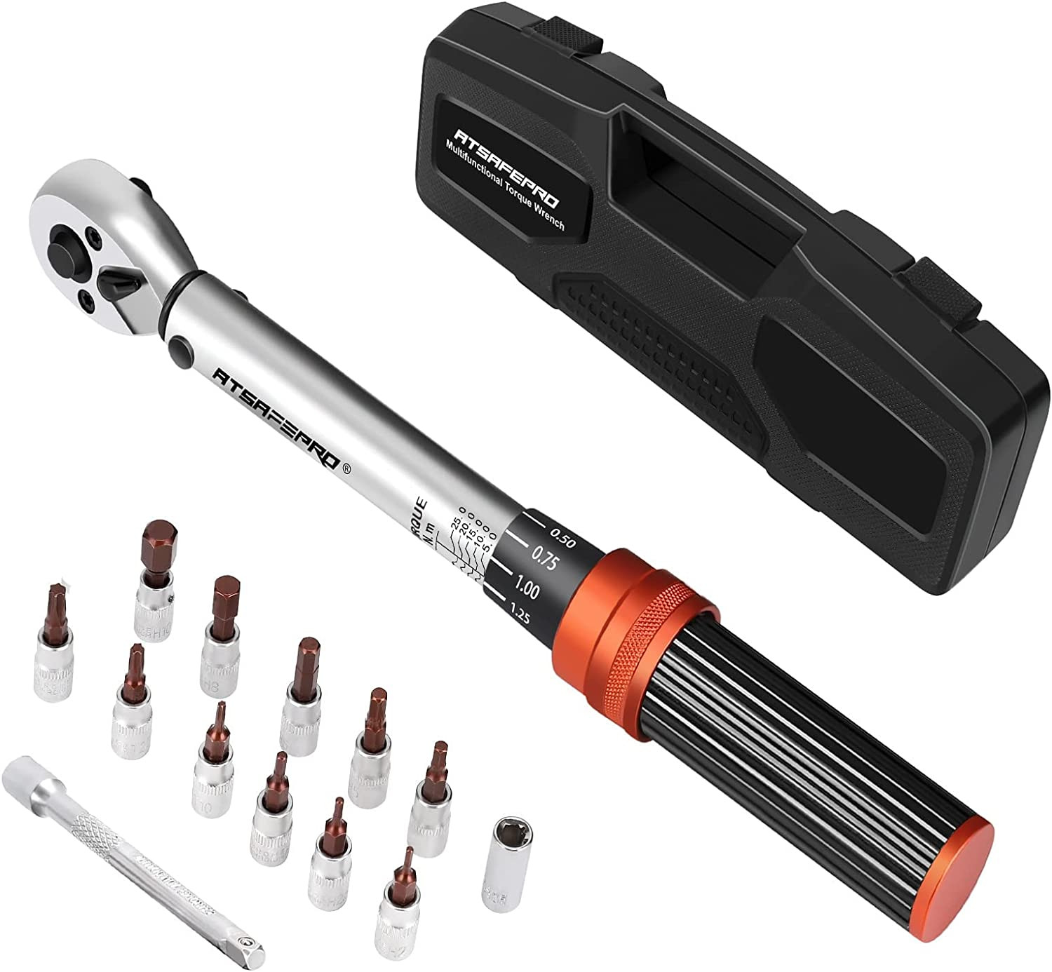 Chiave Dinamometrica Bici 1/4" 5-25 Nm Professional - Precisione 72 Denti