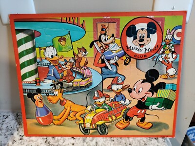 Walt Disney Mickey Mouse パズル ディズニー　ビンテージ VTG 1960s Walt Disney Character Mickey Mouse 100 Piece