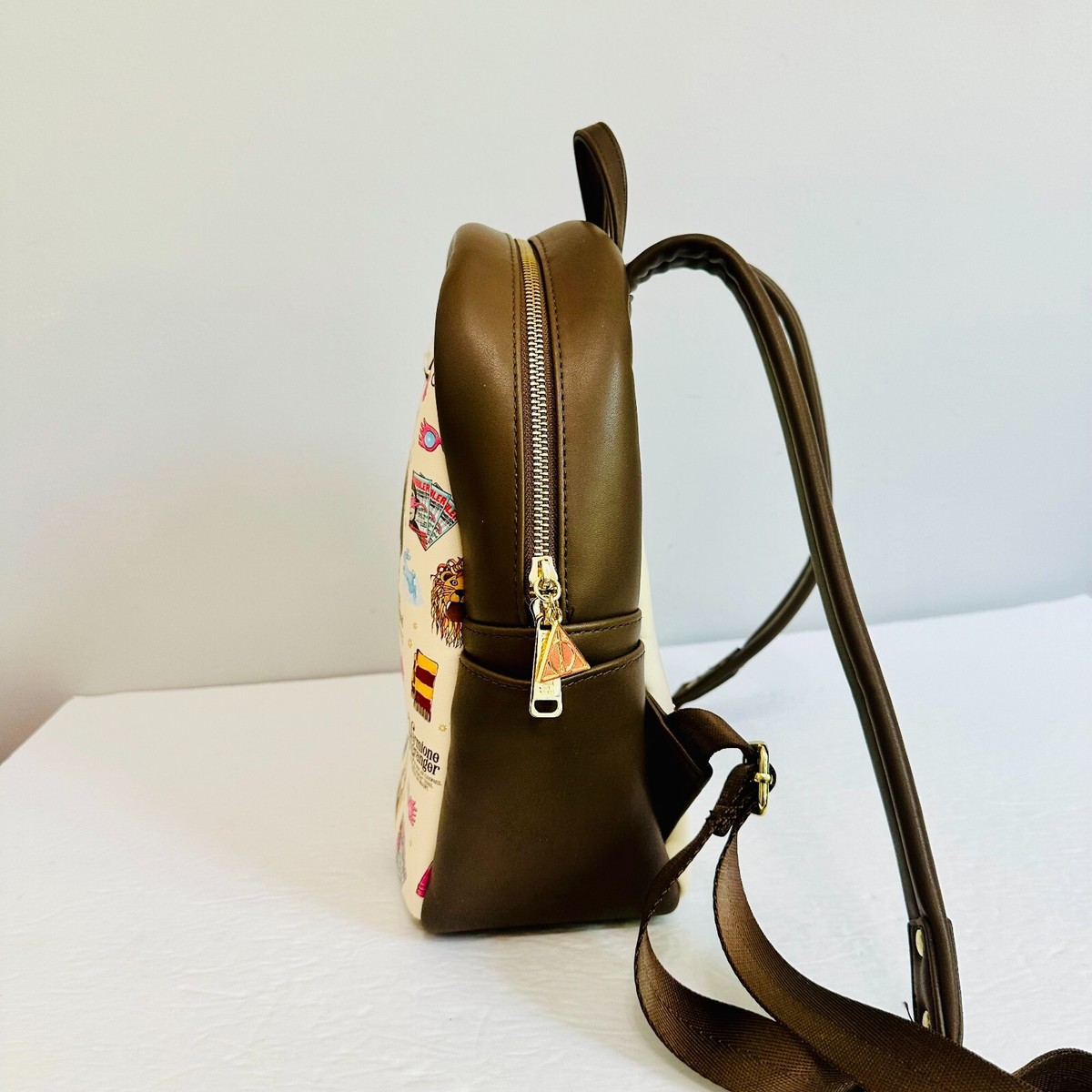 EUC LOUNGEFLY HARRY POTTER HERMIONE GRANGER MEDIUM FAUX LEATHER BACKPACK RETIRED EUC LOUNGEFLY HARRY POTTER HERMIONE GRANGER MEDIUM FAUX  main image 4
