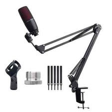 Extendable Recording Microphone Holder Suspension Boom Scissor Arm Stand Holder