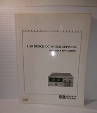 HP Lab Bench DC Power Supplies E361XA 60W Series Operating & Service Manual