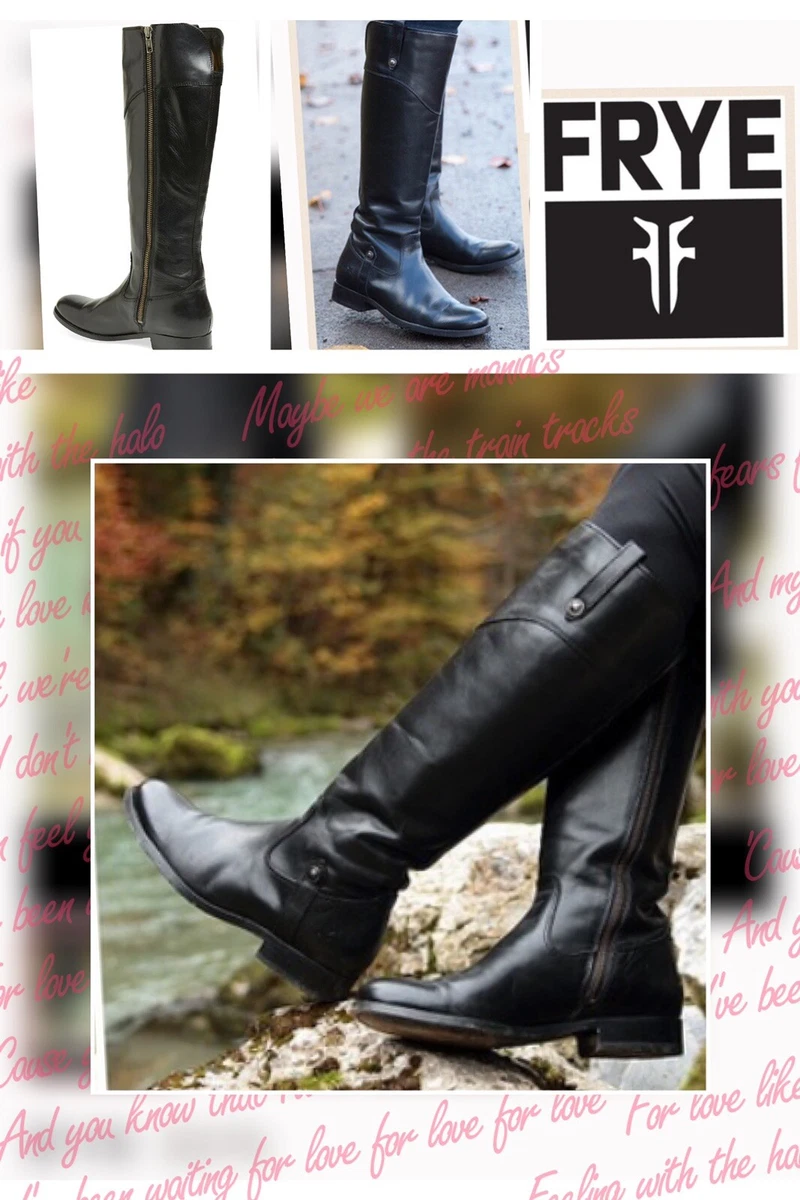 Frye melissa tab tall riding boot top