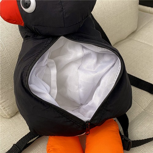 Cartoon Funny Pingu Penguin Plush Backpack Shoulder Bag Stuffed Toy Doll Anime - Picture 4 of 20