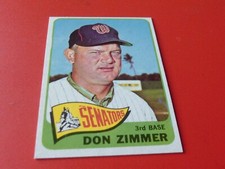 1965 TOPPS  #233   DON  ZIMMER   SENATORS  BASEBALL  NM /  MINT+ OR  BETTER  !!