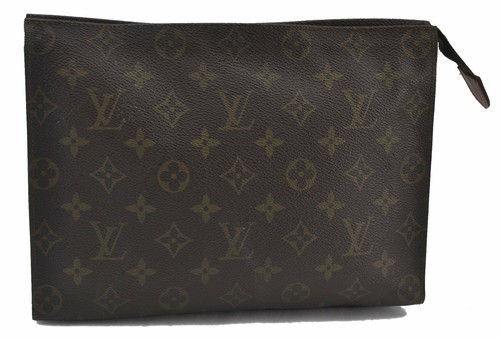 Auth Louis Vuitton Monogram Poche Toilette 26 Cosmetics Pouch Old Model LV  E4777 | eBay