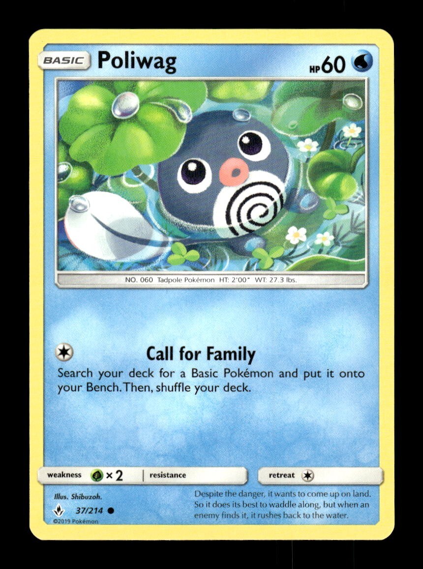Pokemon Unbroken Bonds Poliwag 37/214