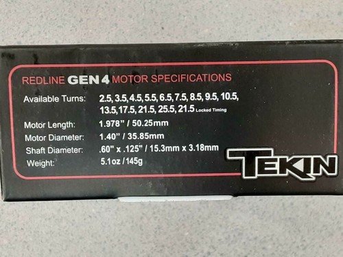 Tekin RS Gen3 Sensored Brushless ESC/Gen4 Motor Combo 8.5T TEKTT2799 New!! - Picture 4 of 4