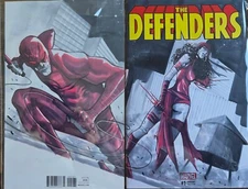 Defenders #1 Wraparound Sketch Cover By Alessandro Micelli Daredevil And Elektra