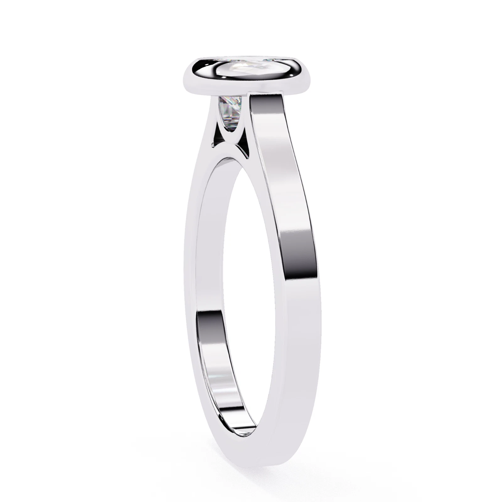 IGI Certified, 0.64CT, Lab-Grown Round Diamond Engagement Ring, 14k White Gold image-5