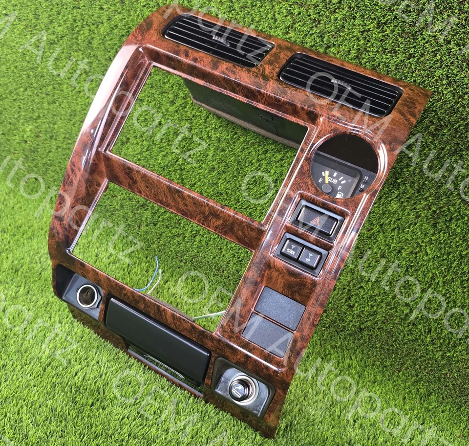 Toyota Land Cruiser 1996-2002 tablero radio embellecedor bisel ventilación de aire con calibre OEM jdm Foto 2 de 4