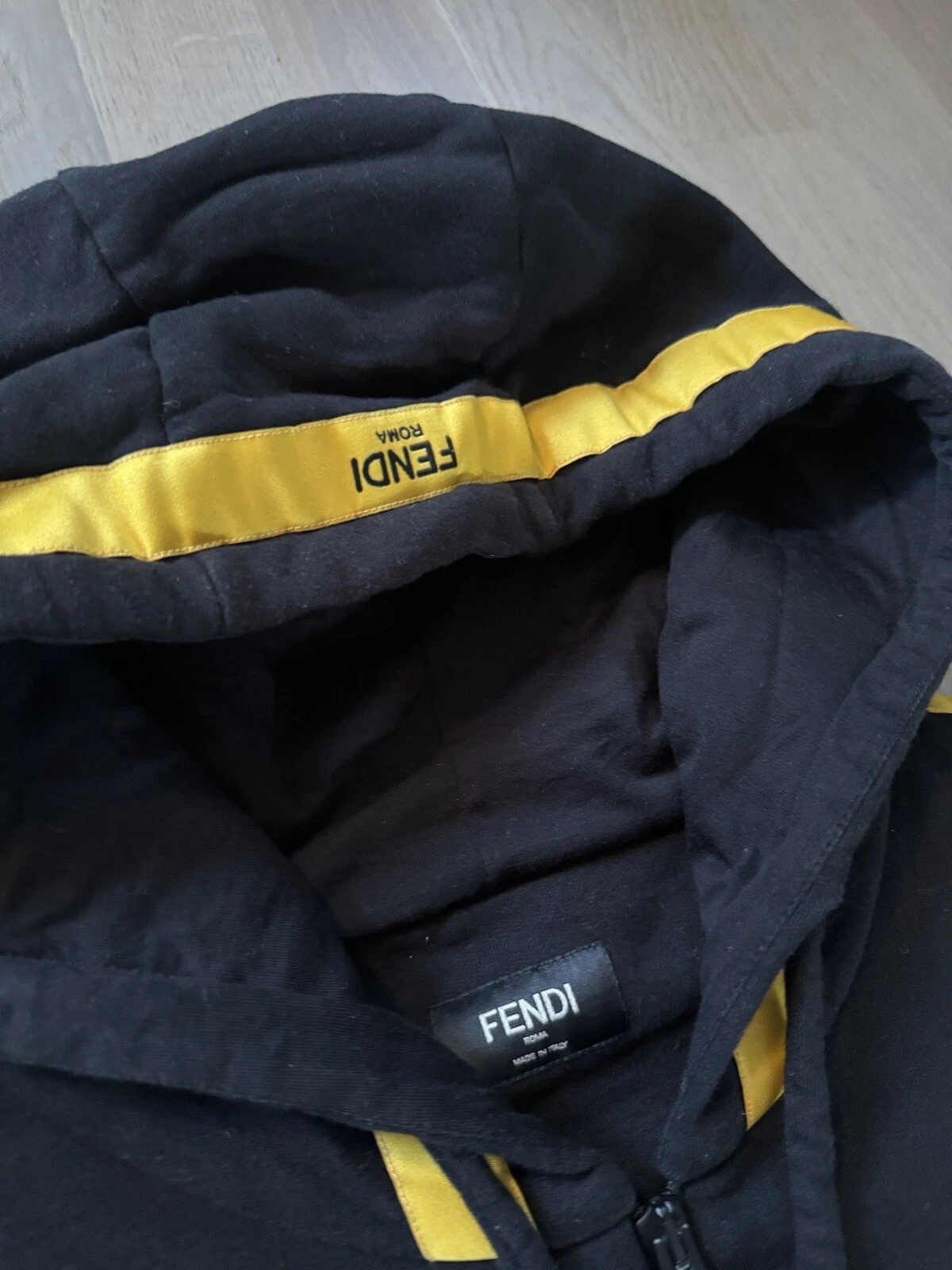 FENDI felpa uomo con cappuccio 100% autentica taglie originali in foto su metro