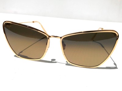 Maui Jim PUAKENIKENI Shiny GOLD POLARIZED Bronze GLASS  display picture 1
